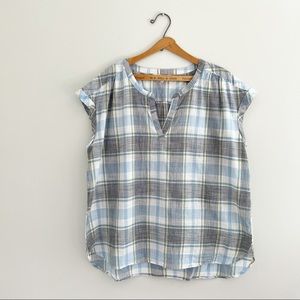 Northern Reflections Plaid Cotton Tank Blouse Size XXL